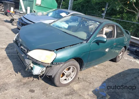 2001 Honda Civic Lx z USA, uszkodzony, nr VIN 1HGEM22541L065854